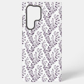 Modern Boho Floral Pattern Plum White Samsung Galaxyケース (裏面)