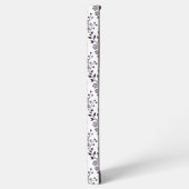 Modern Boho Floral Pattern Plum White Samsung Galaxyケース (左側面)