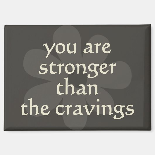 Modern Boho Flower Weight Loss Motivational Fridge マグネット (正面)