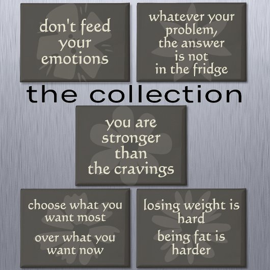 Modern Boho Flower Weight Loss Motivational Fridge マグネット