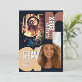 Modern Boho Graduation Party Invitation 招待状 (スタンド正面)