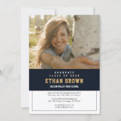 Modern Boho Graduation Party Invitation 招待状 (裏面)