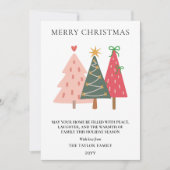 Modern Boho Hand Drawn Whimsical シーズンカード (正面)