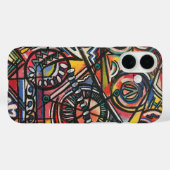 Modern Boho-Hand Painted Abstract Art Case-Mate iPhoneケース (裏面 (横))
