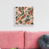 Modern Boho Leopard Print - Abstract Animal Skin a キャンバスプリント (インサイチュ (リビング))