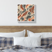 Modern Boho Leopard Print - Abstract Animal Skin a キャンバスプリント (インサイチュ (寝室))