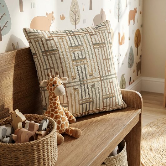 Modern Boho Linear Geometric ID1276 クッション