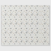 Modern Boho Neutral Terrazzo Speckled Earth Tones ラッピングペーパー (フラット)