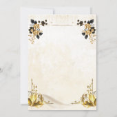 Modern Boho Pampas Grass Arch Wedding Invitation 招待状 (裏面)