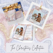 Modern Boho Personalized Photo Ornament オーナメント