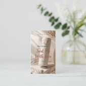 Modern Boho Terracotta Photo Tumbler Care Card 名刺 (スタンド正面)