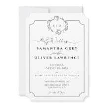 Modern boho Wedding Invitation