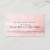 Modern Bokeh Watercolor Cupcake Rolling Pin 名刺 (裏面)