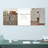 Modern Bold 2-Photo Congrats Graduation Party 横断幕 (トレードショー)