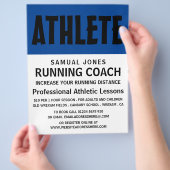 Modern Bold, Athletics Lesson Advert Flyer チラシ (手)