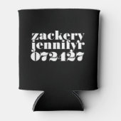 Modern Bold Black White 缶クーラー (正面)