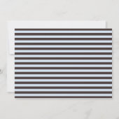 Modern Bold Blue Brown Stripes Personalized Name  ノートカード (裏面)