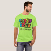 Modern Bold Colorful Cousin Crew Family Reunion Tシャツ (正面フル)