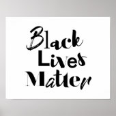 Modern, bold, different design Black Lives Matter ポスター (正面)