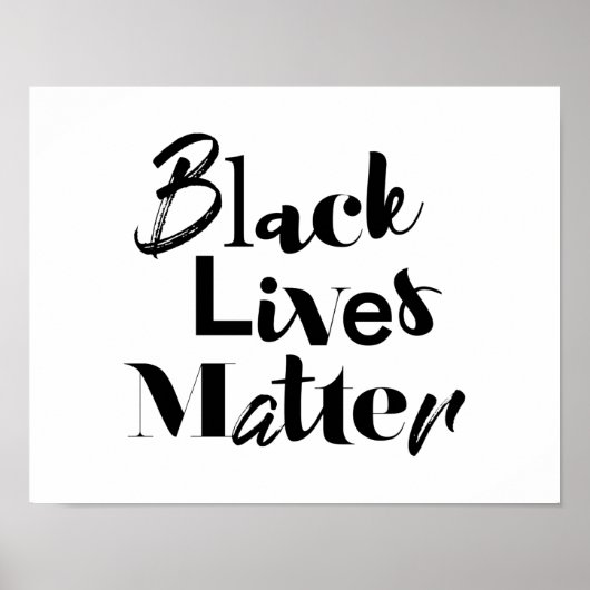 Modern, bold, different design Black Lives Matter ポスター (正面)