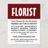 Modern Bold, Floristry Advertising Flyer チラシ (正面)