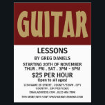 Modern Bold, Guitar Lessons Advertising チラシ<br><div class="desc">Modern Bold,  Guitar Lessons Advertising Flyers By The Business Card Store.</div>