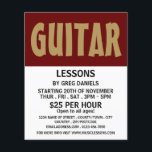 Modern Bold, Guitar Lessons Advertising チラシ<br><div class="desc">Modern Bold,  Guitar Lessons Advertising Flyers By The Business Card Store.</div>