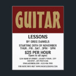 Modern Bold, Guitar Lessons Advertising チラシ<br><div class="desc">Modern Bold,  Guitar Lessons Advertising Flyers By The Business Card Store.</div>