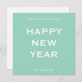 Modern Bold Holiday Card | Custom Text Minimalist  シーズンカード (正面/裏面)