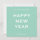Modern Bold Holiday Card | Custom Text Minimalist  シーズンカード (正面)
