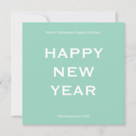 Modern Bold Holiday Card | Custom Text Minimalist  シーズンカード