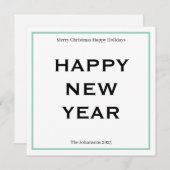 Modern Bold Holiday Card | Custom Text Minimalist  シーズンカード (正面/裏面)