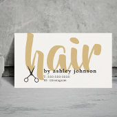 Modern Bold Pastel Golden Brown Hair Stylist 名刺