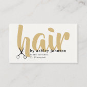 Modern Bold Pastel Golden Brown Hair Stylist 名刺 (正面)