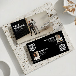 Modern Bold Personal Fitness Trainer Coach Photos 名刺