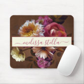 Modern Bold Rustic Floral | Girly Gift マウスパッド (マウス)