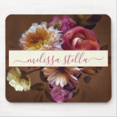 Modern Bold Rustic Floral | Girly Gift マウスパッド (正面)