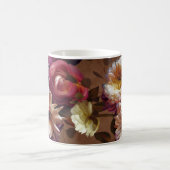 Modern Bold Rustic Floral | Monogram Gift コーヒーマグカップ (中央)