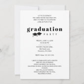 Modern Bold Twins Sibling Senior Graduation TMF26 招待状 (裏面)