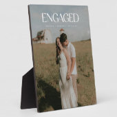 Modern Bold Typography Engagement Photo フォトプラーク (側面)