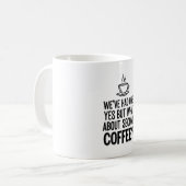 Modern Bold Typography Second Coffee Quote Mug コーヒーマグカップ (正面左)