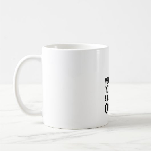 Modern Bold Typography Second Coffee Quote Mug コーヒーマグカップ (左)