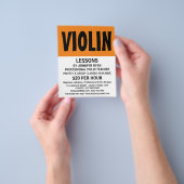 Modern Bold, Violin Lessons Advertising チラシ (手)