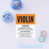 Modern Bold, Violin Lessons Advertising チラシ (シングル)