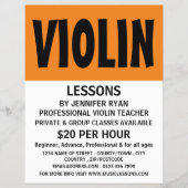 Modern Bold, Violin Lessons Advertising チラシ (正面)