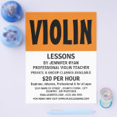 Modern Bold, Violin Lessons Advertising チラシ (シングル)