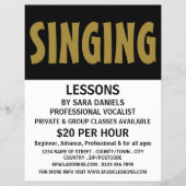 Modern Bold, Vocalist Lessons Advertising チラシ (正面)
