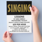 Modern Bold, Vocalist Lessons Advertising チラシ (手)