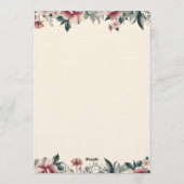 Modern Bold Wedding Invitation - Clean Elegant  招待状 (裏面)