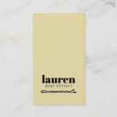 Modern Bold Yellow Black Bold Bobby Pin Hair 名刺 (正面)